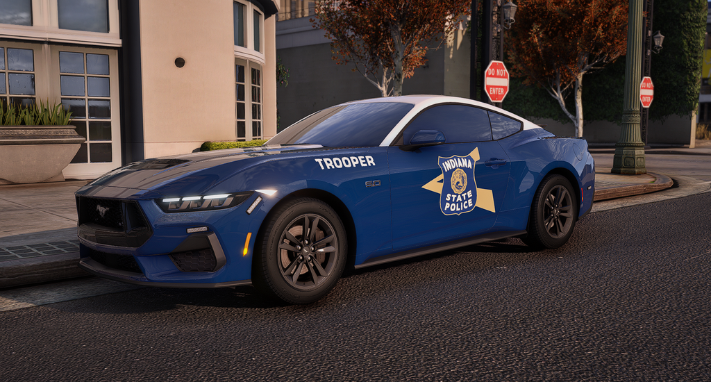 Indiana State Police 2024 Mustang